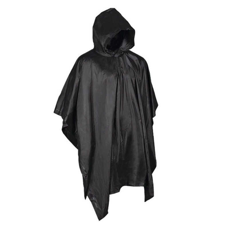 Mil tec ripstop wet weather poncho black-null