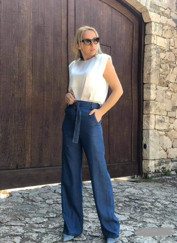 Donna martha jean trouser - blue jean-null