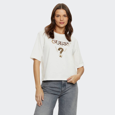 Aurelie boxy t-shirt, Beige, medium