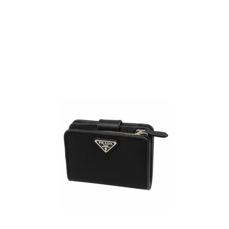 Black nylon wallet-null