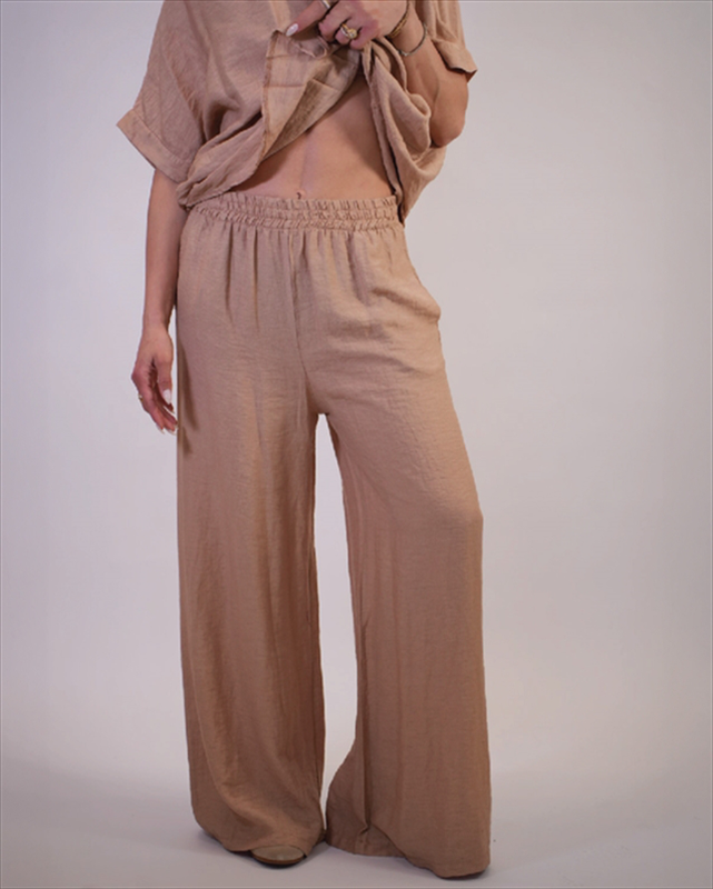 Linen oversized top with pants 26238-null