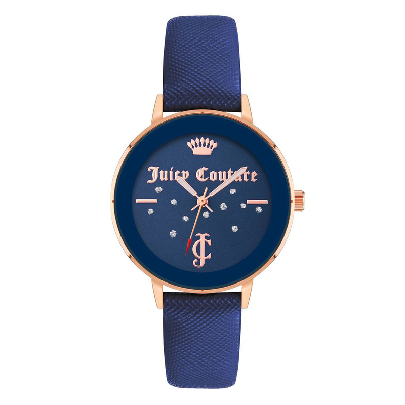 Blue plastic dress watch-null