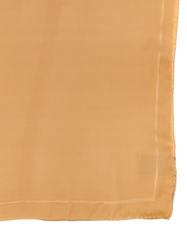 Beige silk foulard-null