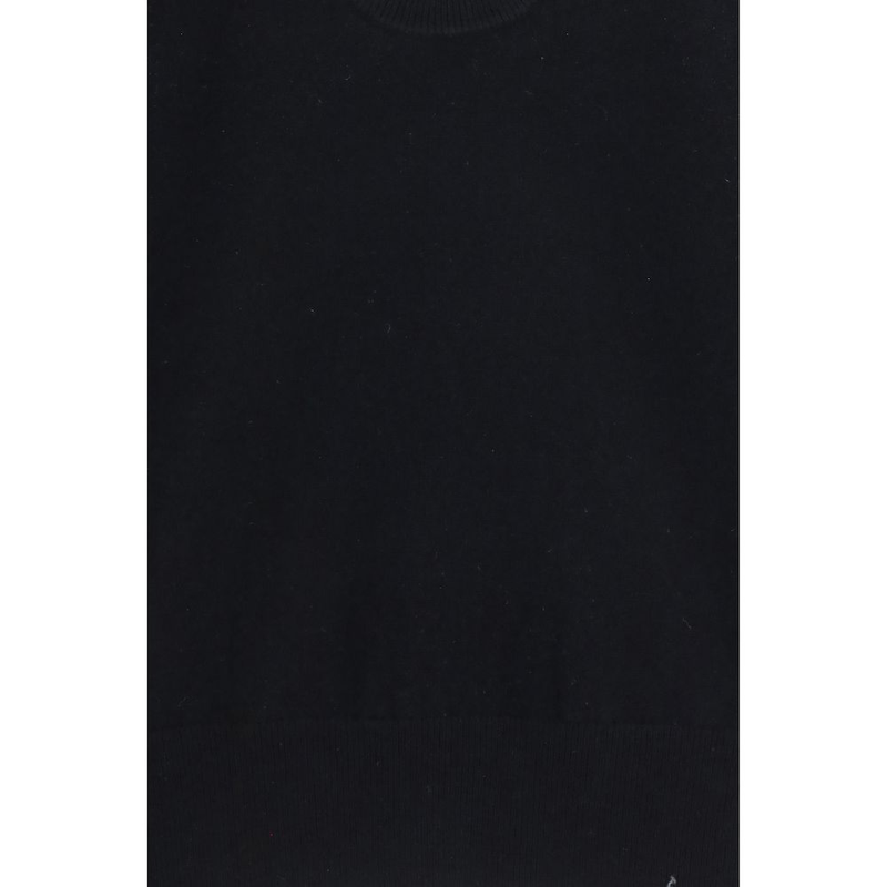 Black elastane sleeveles sweater-null
