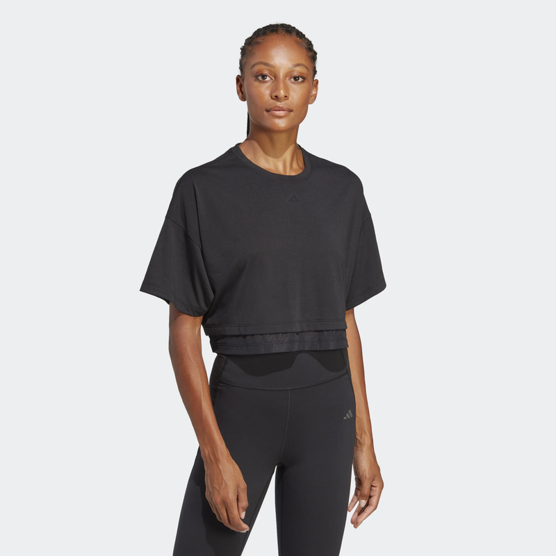 Adidas dance cropped wmn tee-null