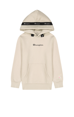 Champion boy hooded sweatshirt (306546)-beige, Beige, medium
