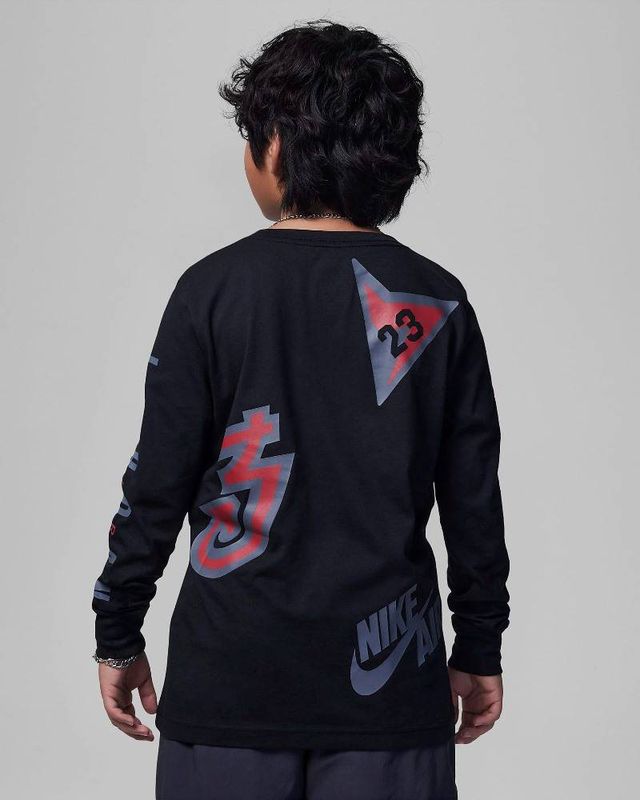 Nike jordan all over retro l/s tee-null