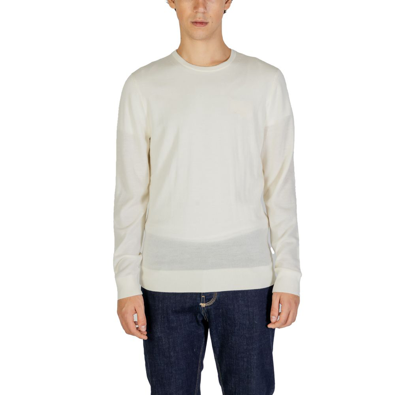 Cream recycled wool sweatshirt-null