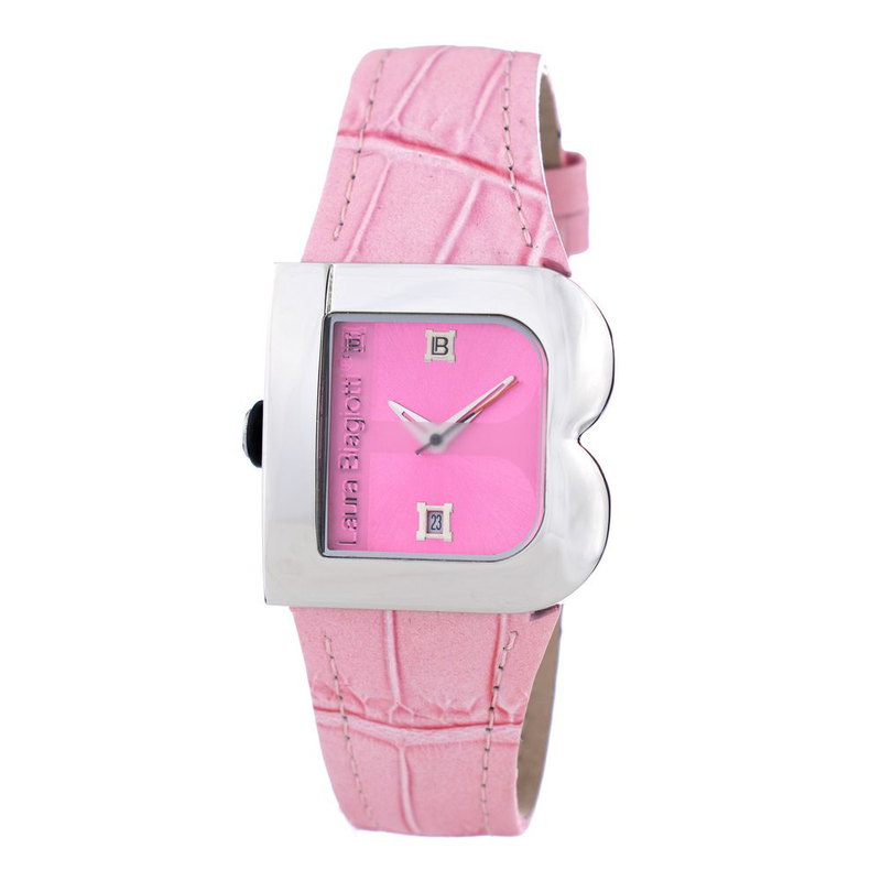 Multicolor leather dress watch-null