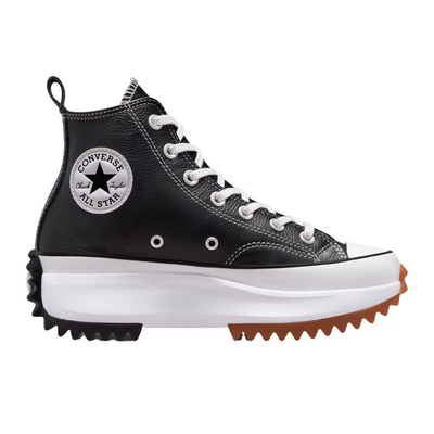 All star hike platform foundation leather, Black / White, medium