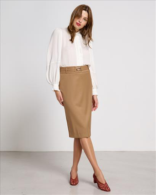 Skirt pencil with belt
