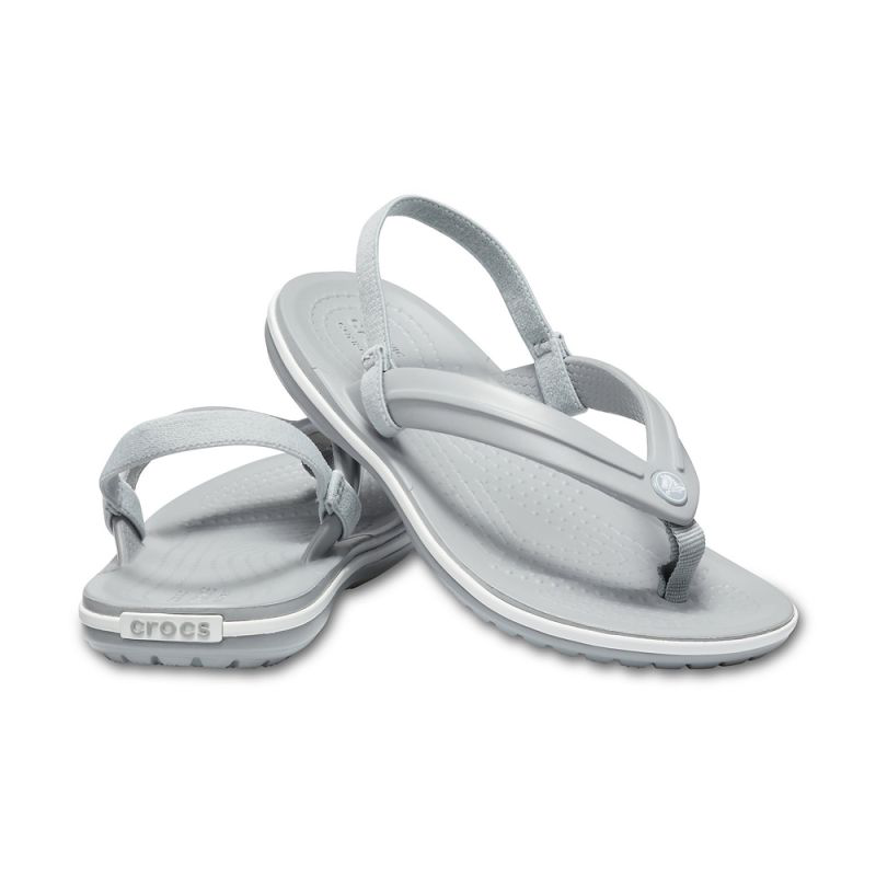 Product image: Crocs kids’ crocband™ strap flip grey-null