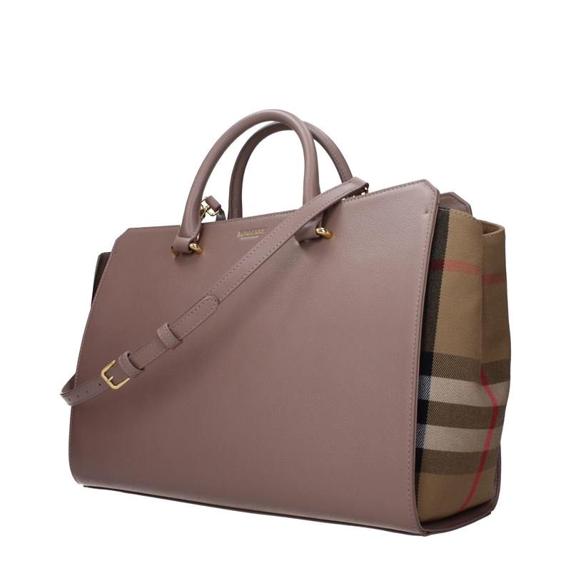 Gray leather handbag-null