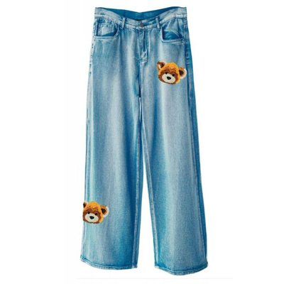 Mwm teddy denim pants, Denim, medium