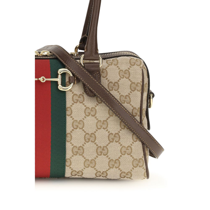 Beige fabric handbag-null