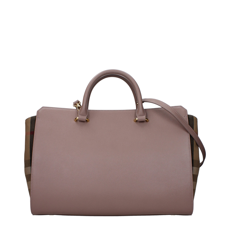 Gray leather handbag-null