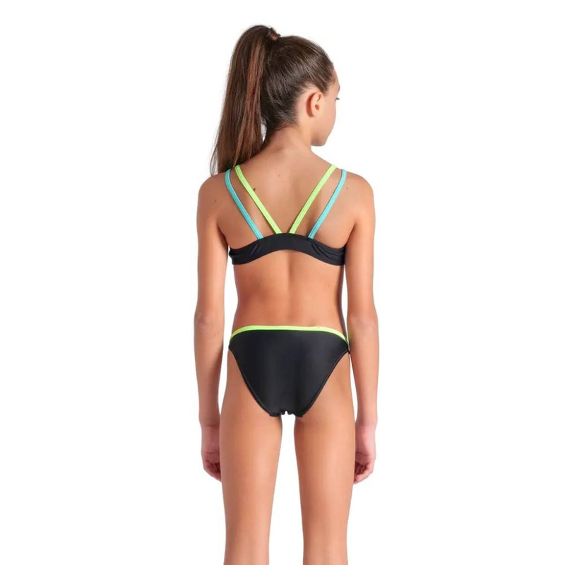Girl's two pieces swimsuit solid image number null