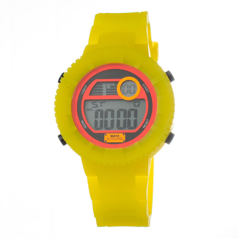 Bicolor synthetic digital watch-null