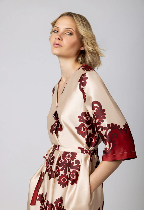 Product image: Desiree satin loose fit kimono style dress-null