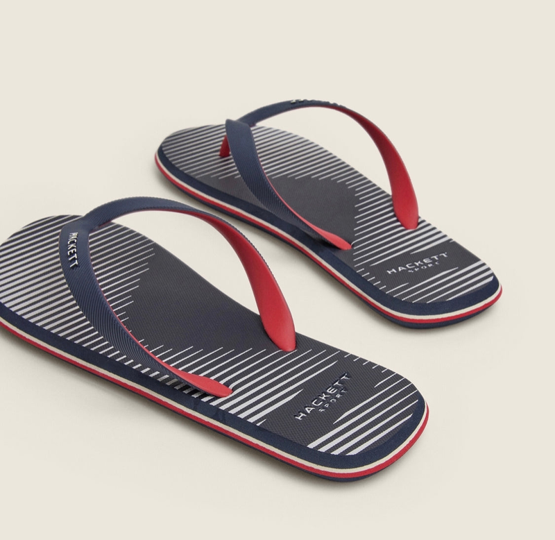 Product image: Hackett man summer logo flip flops hms21278-null