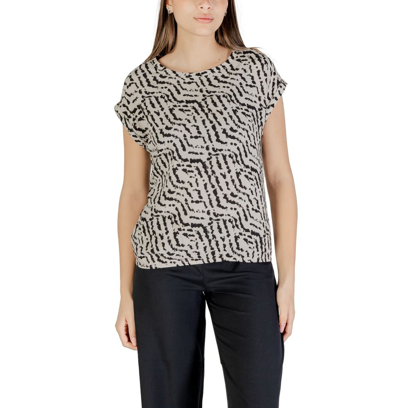 Beige viscose blouse-null