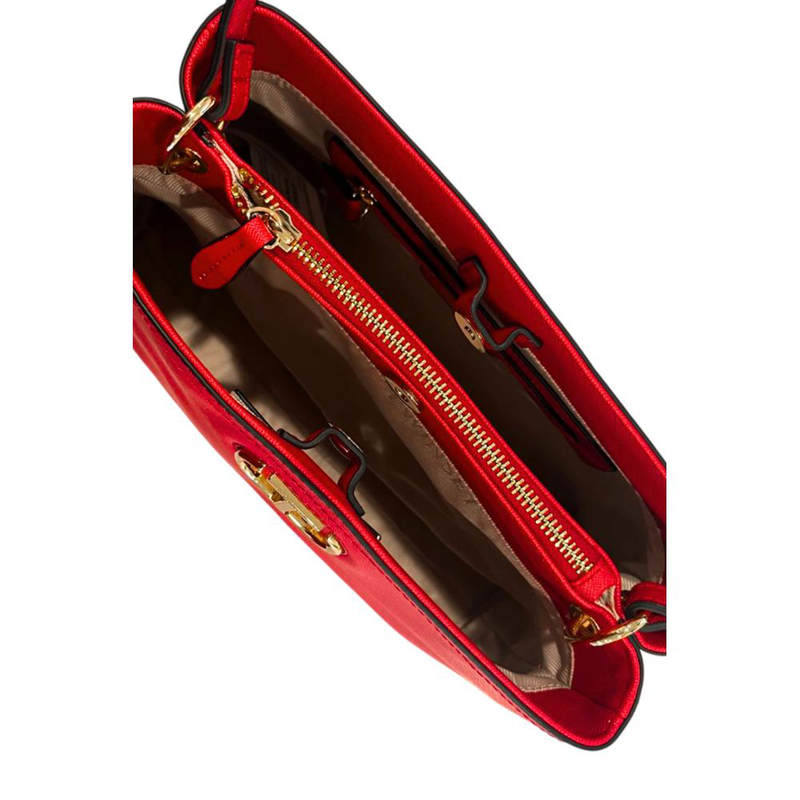 Red pu women handbag-null