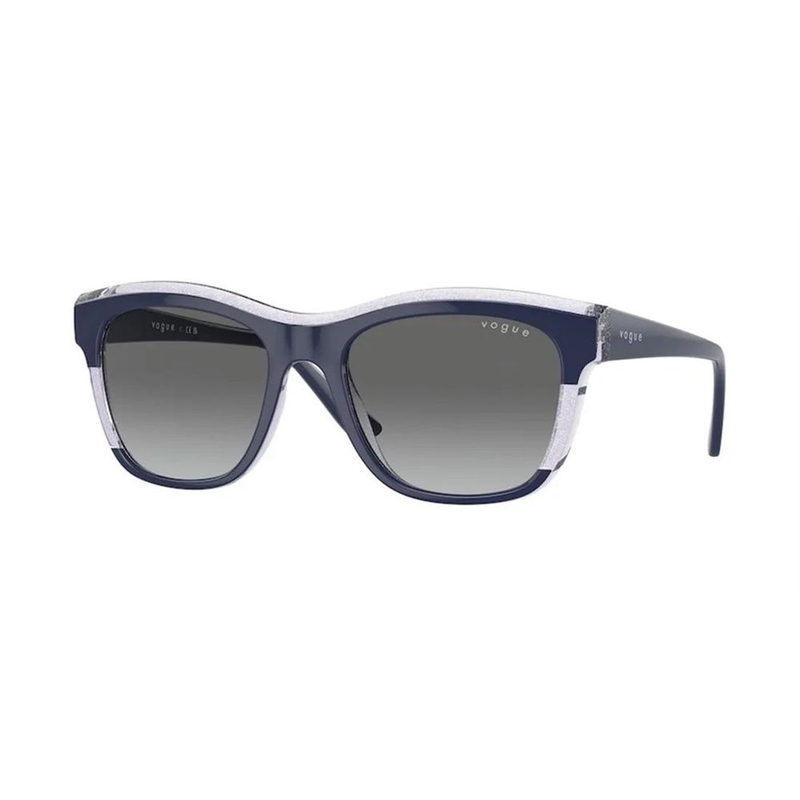 Blue resin sunglasses-null