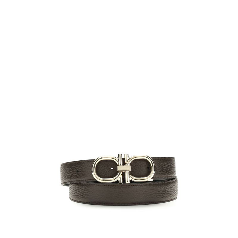 Brown calf leather bos taurus regular belt-null