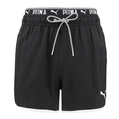 Swim men track short shorts 1p, Black, medium