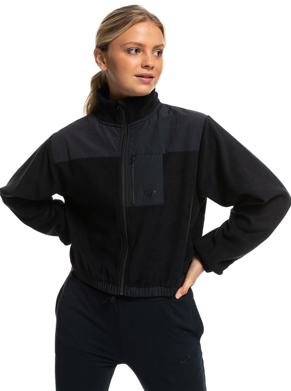 Roxy womens waves of warmth - zip-up fleece (erjpf03141-kvj0-null