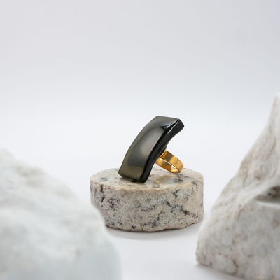 Charybdis ring wine (olive green), Olive Green, medium