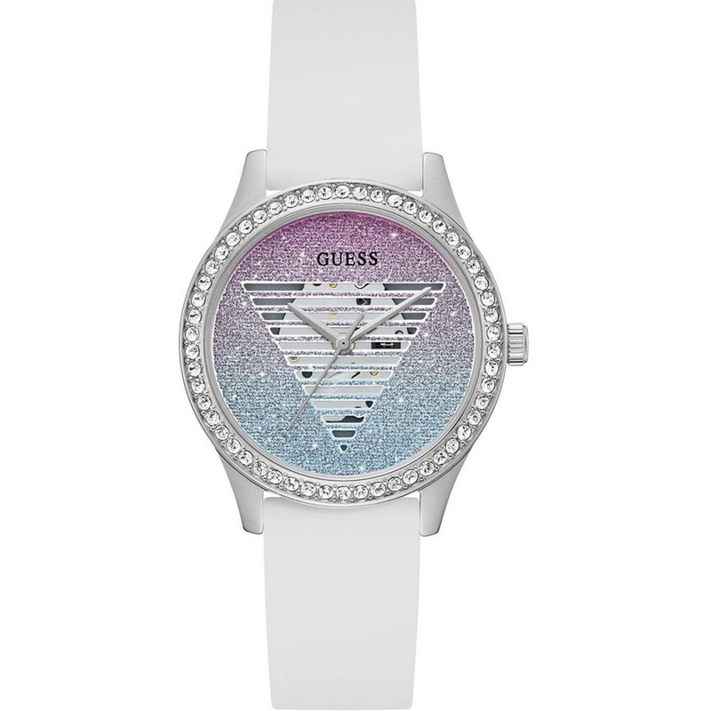 White synthetic dress watch-null