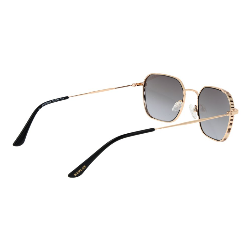 Rose gold metal sunglasses-null