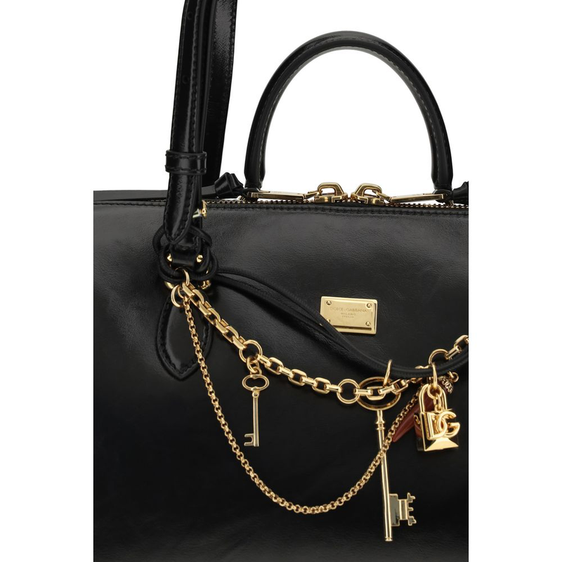 Black calf leather bos taurus shoulder bag-null