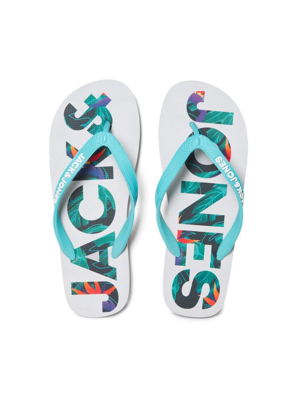 Jack&jones jfwlogo palm print flip flop image number null