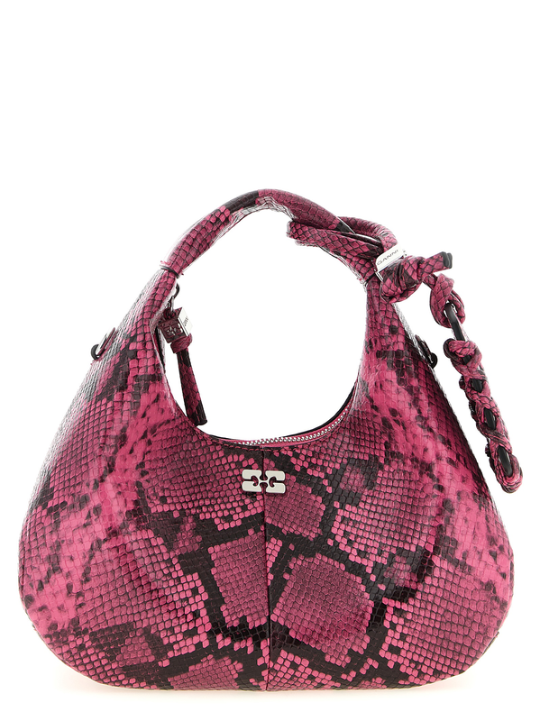Fuchsia recycled polyester handbag-null