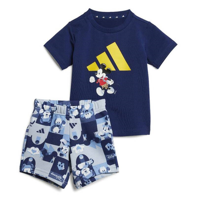 Adidas infant dy mickey mouse top set, Blue, medium