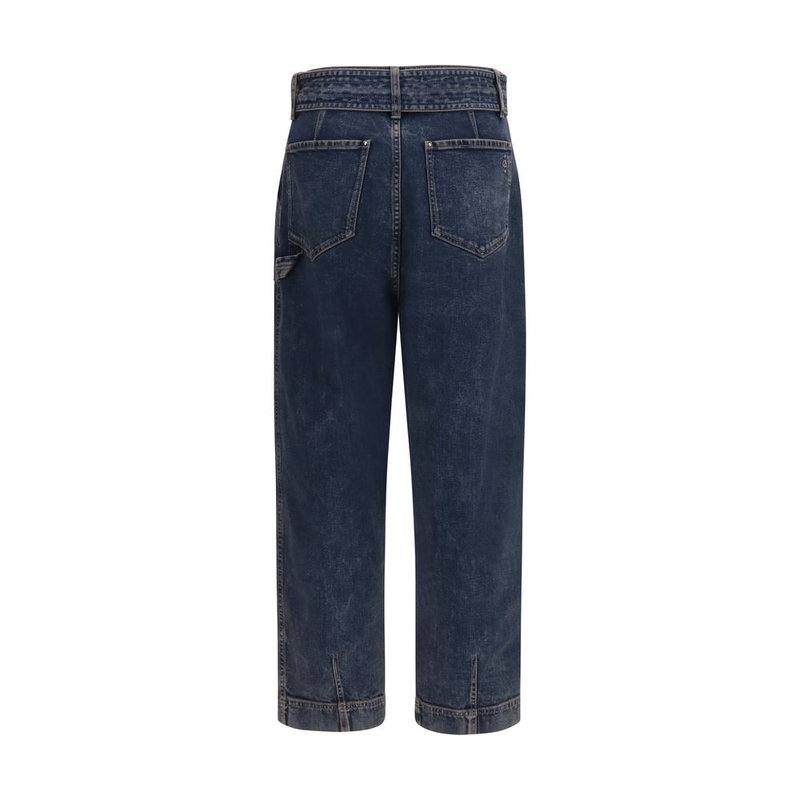Blue cotton jeans denim-null