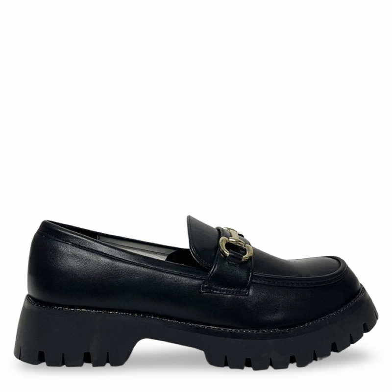 Matte loafers with buckle-null