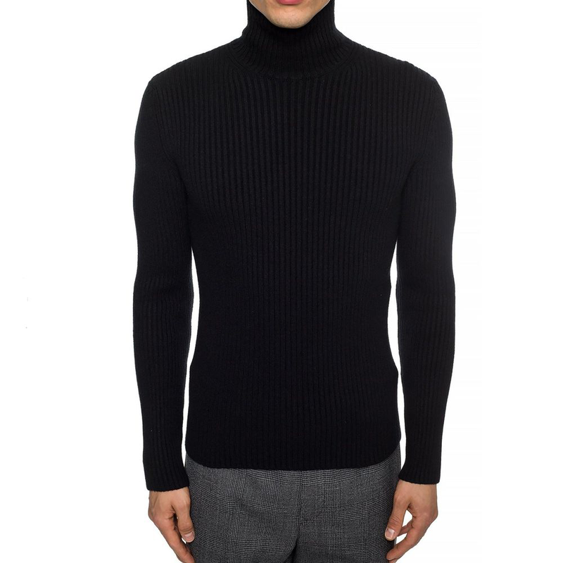 Black cashmere turtleneck-null