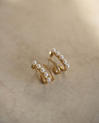 Leo gold earring eh0928, , medium