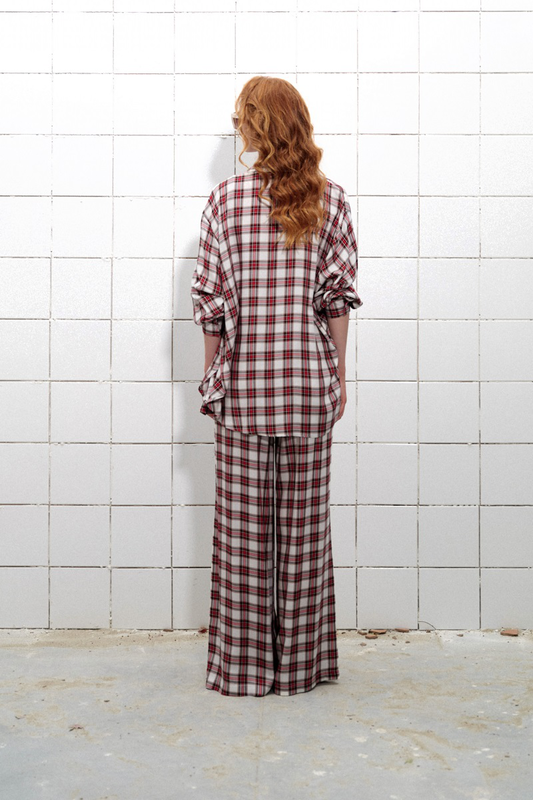 Product image: Lumina shirt and trousers set in gingham pattern-null