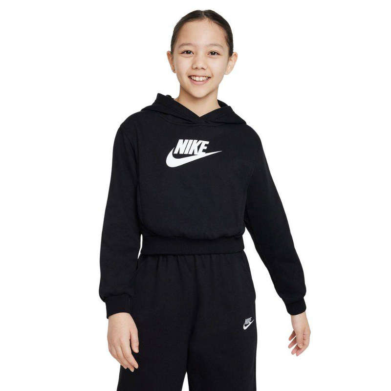 Nike girls club fleece crop hoodie-null