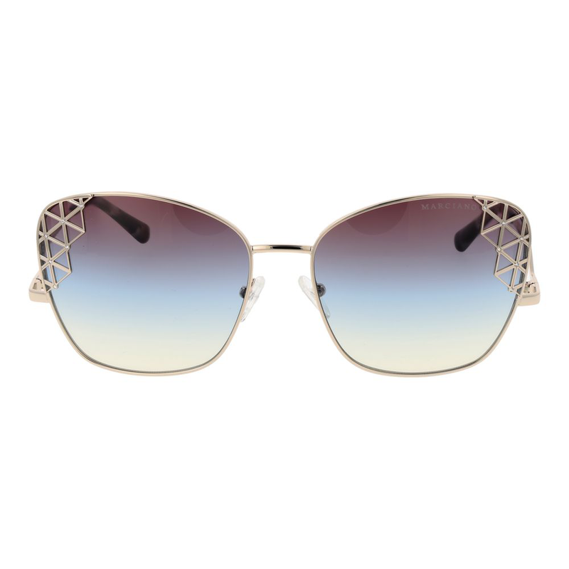 Gold metal sunglasses-null