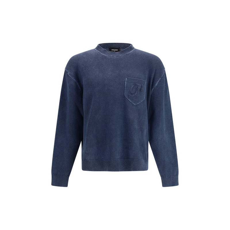 Blue polyester sweatshirt-null