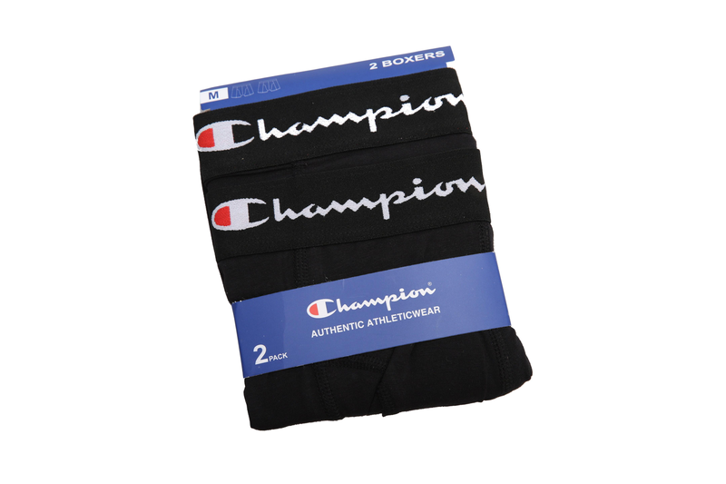 Champion innerwear men 2 pk boxer (u20001)-black-null