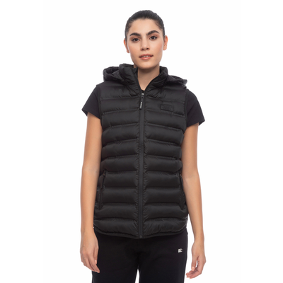 Be nation women essentials puffer vest, Black, medium