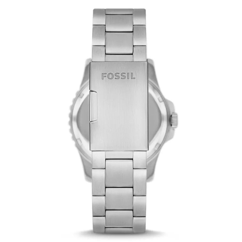 Gray stainless steel dress watch-null