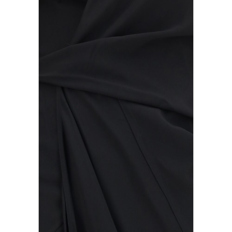 Black viscose casual dress-null