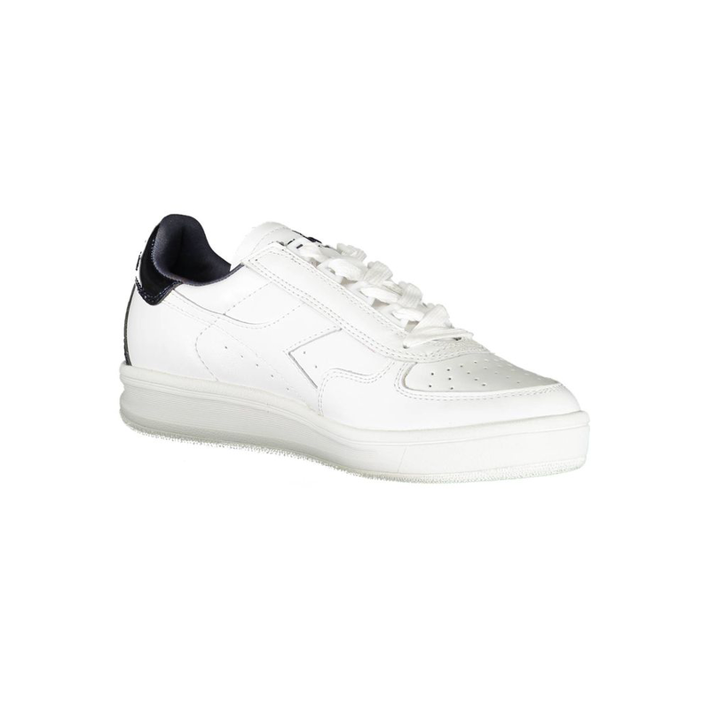 White leather women sneaker-null